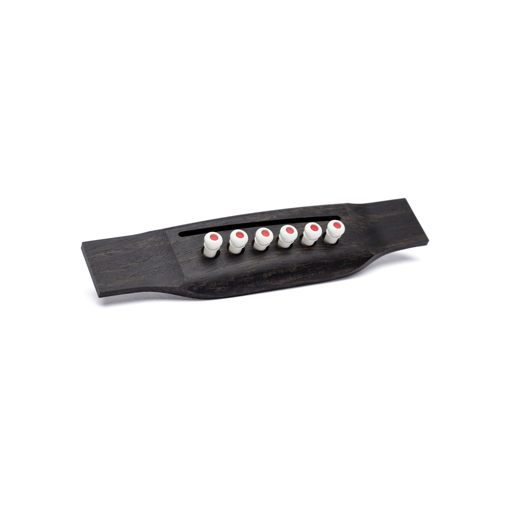 Martin Luxe Liquid Metal Bridge Pin Set Bone Red Dot Set of 6