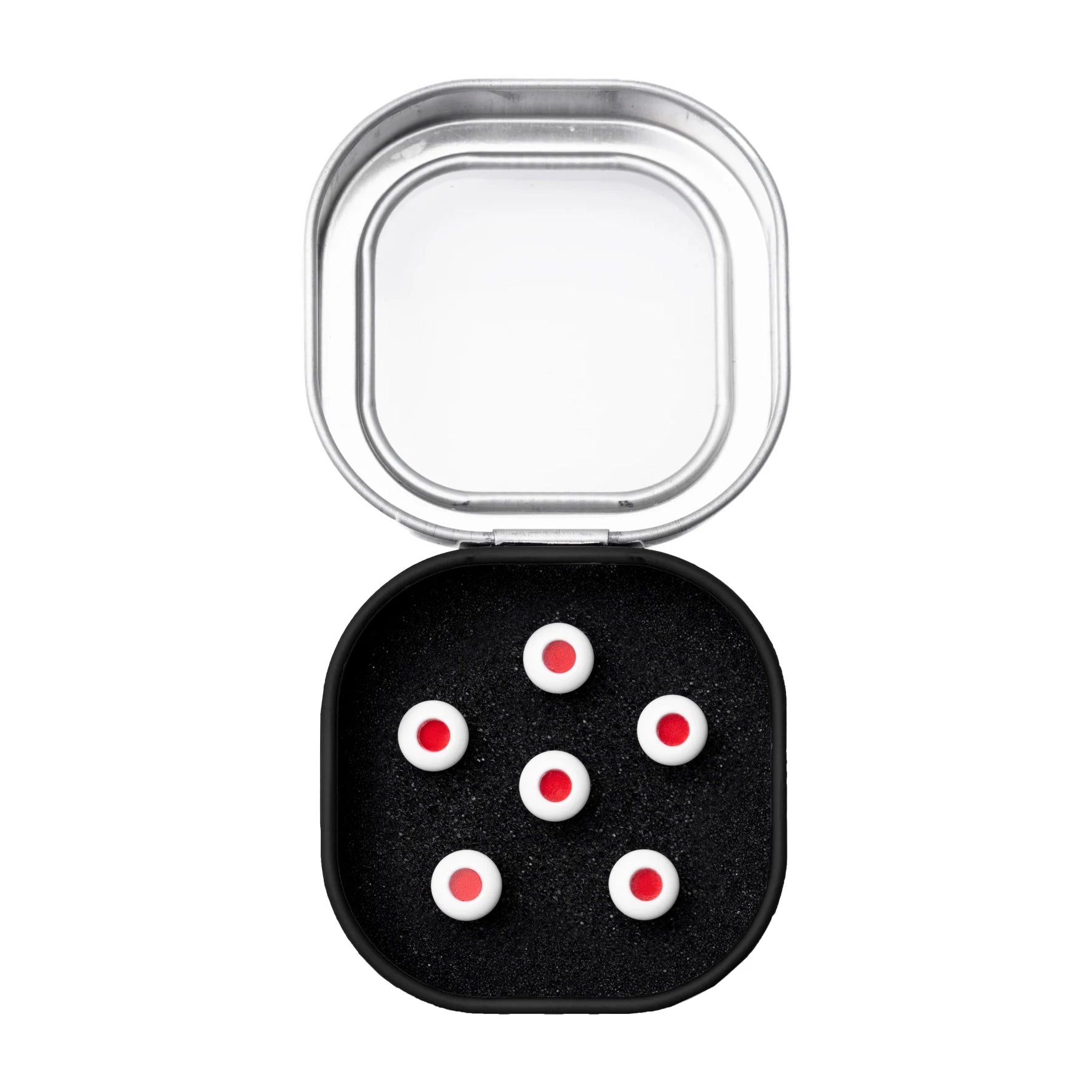 Martin Luxe Liquid Metal Bridge Pin Set Bone Red Dot Set of 6