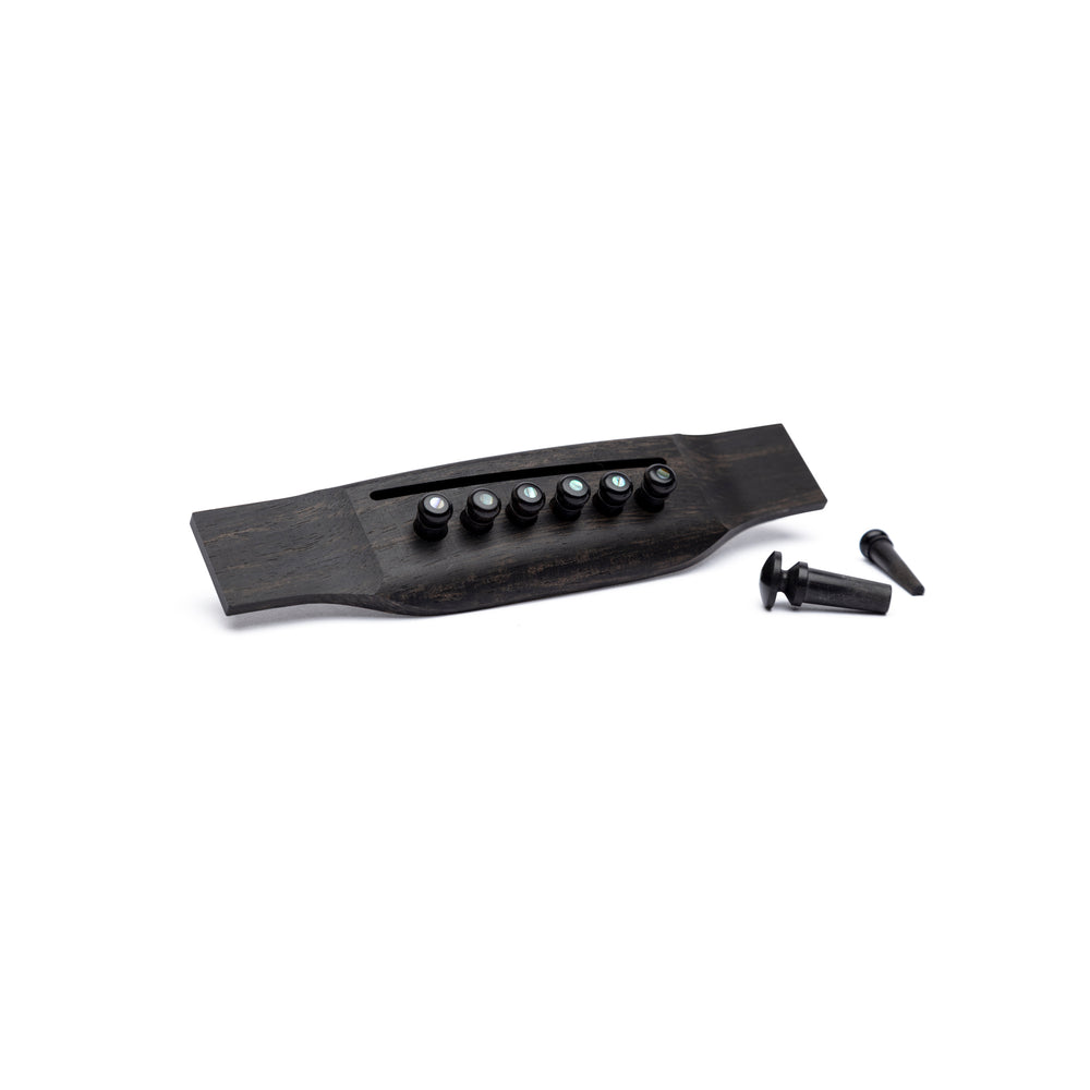Martin Ebony Bridge Pins Paua Pearl Set of 8