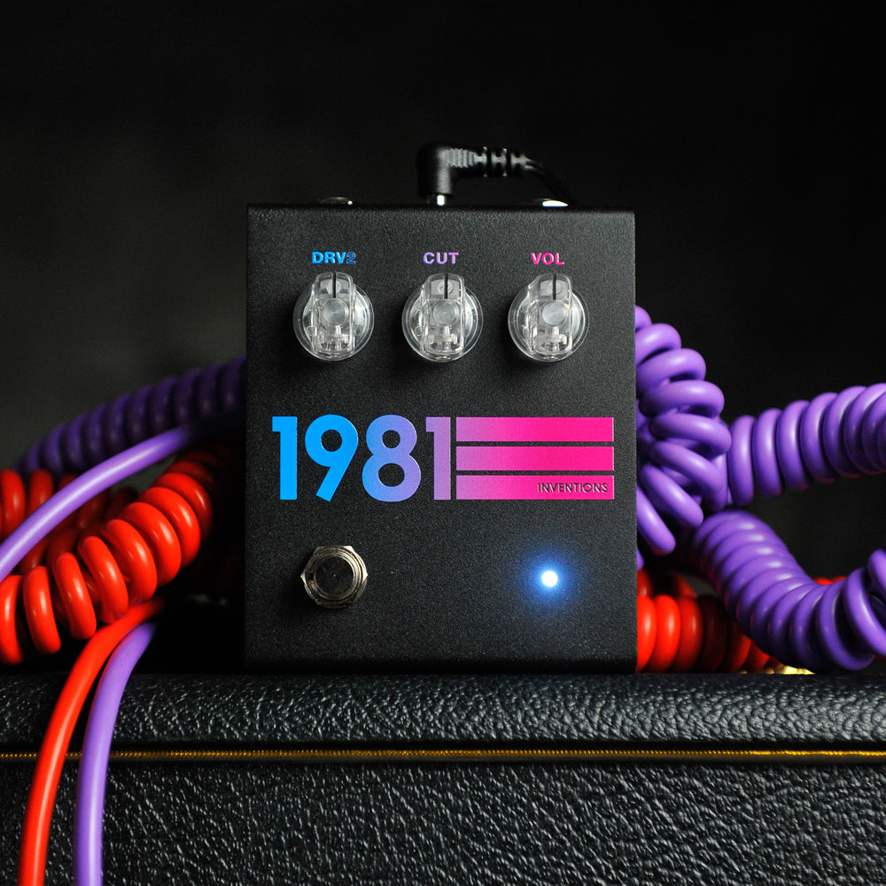 1981 Inventions DRV Distortion Pedal V2 Black Hyperfade