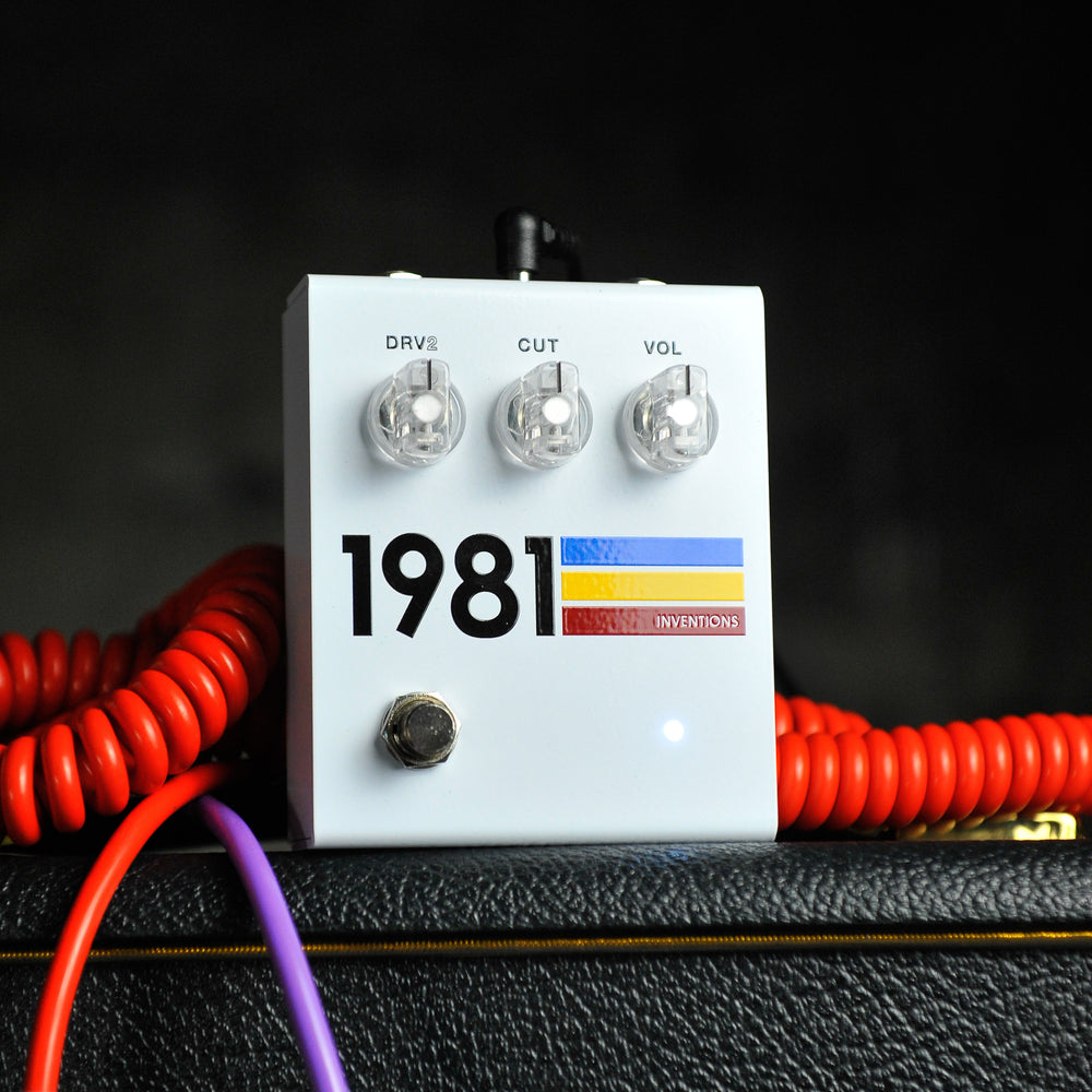 1981 Inventions DRV Distortion Pedal V2 White