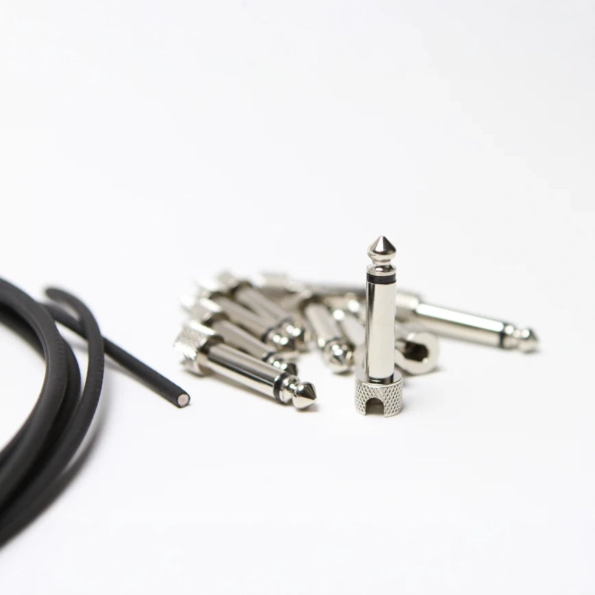 3 Monkeys Solderless Patch Cable Kit 10 Plugs with 10ft Cable - Black