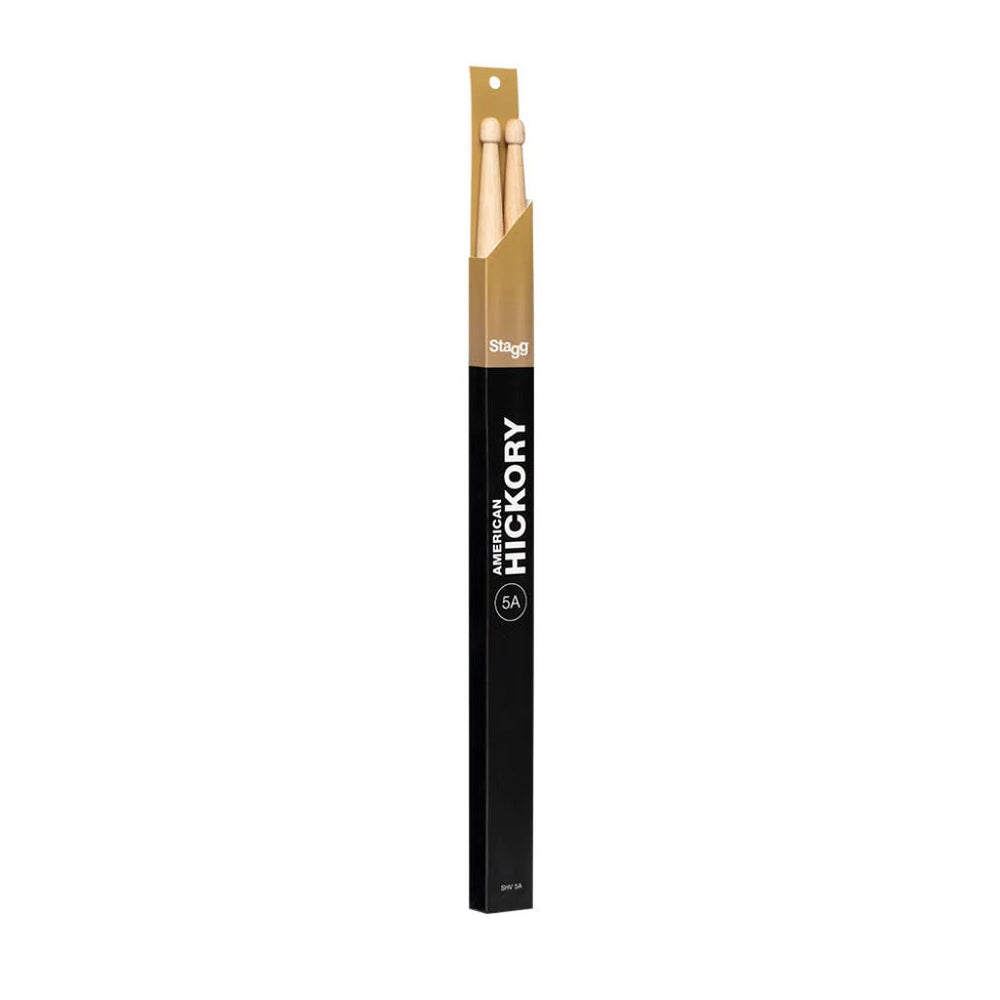Stagg 5A Hickory Wood Tip Drum Sticks