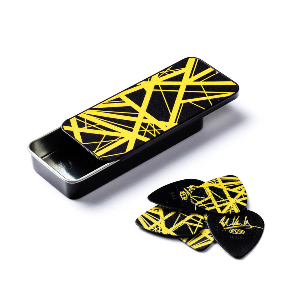 Dunlop JT152 EVH VHII Pick Tin Frankenstein Yellow