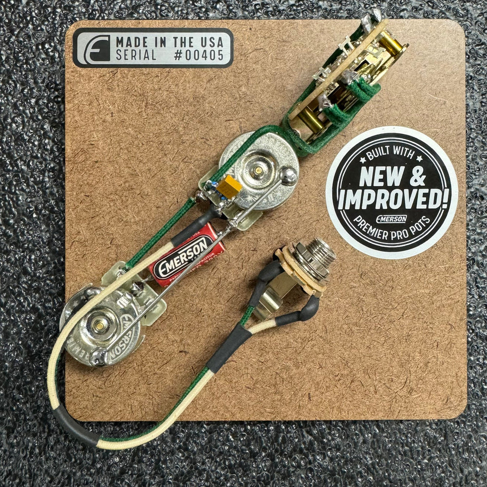 Emerson  Tele 3 Way 500k - Premier Pro Pre Wired Kit (for P90 & Humbucker Pickups)