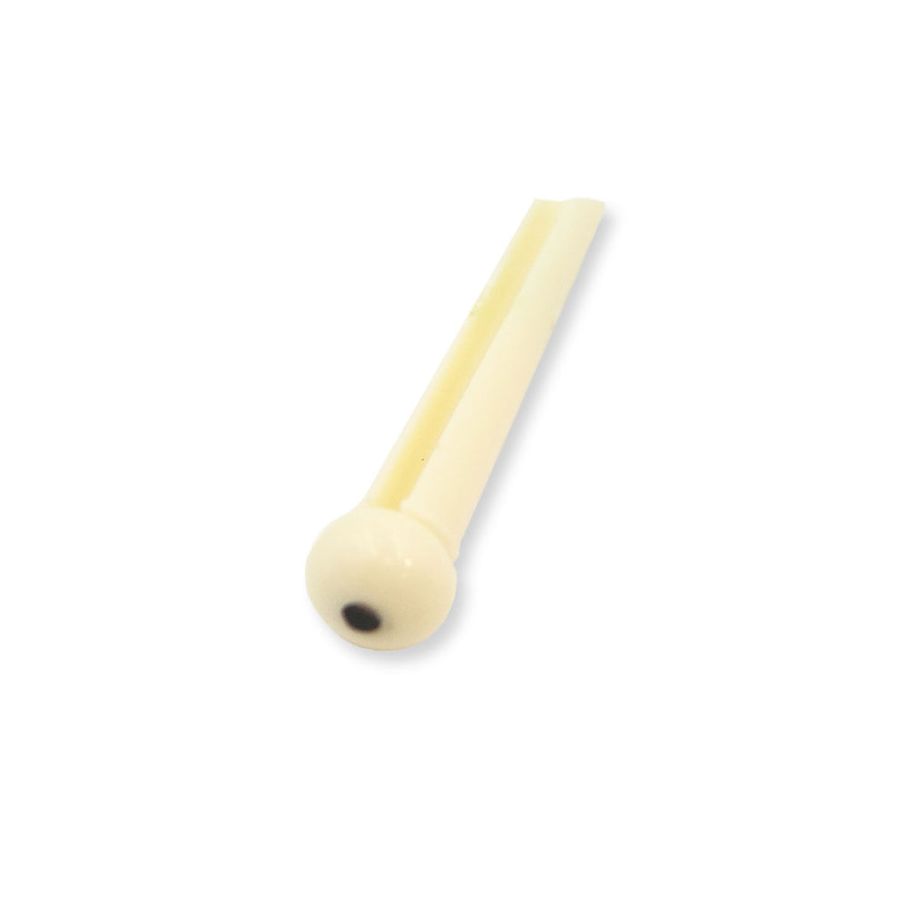 GP310I Plastic Bridge Pin Ivory/Black Dot