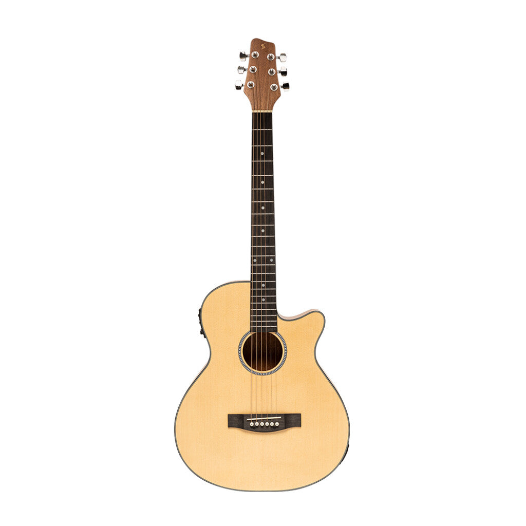 Stagg SA25-ACE Spruce Auditorium Acoustic Guitar Cutaway w/EQ