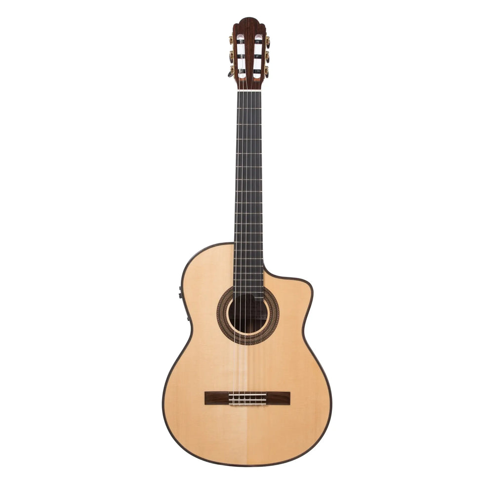 Katoh MCG 150SEQ All Solid Classical Guitar Cutaway w/Pickup w/Case