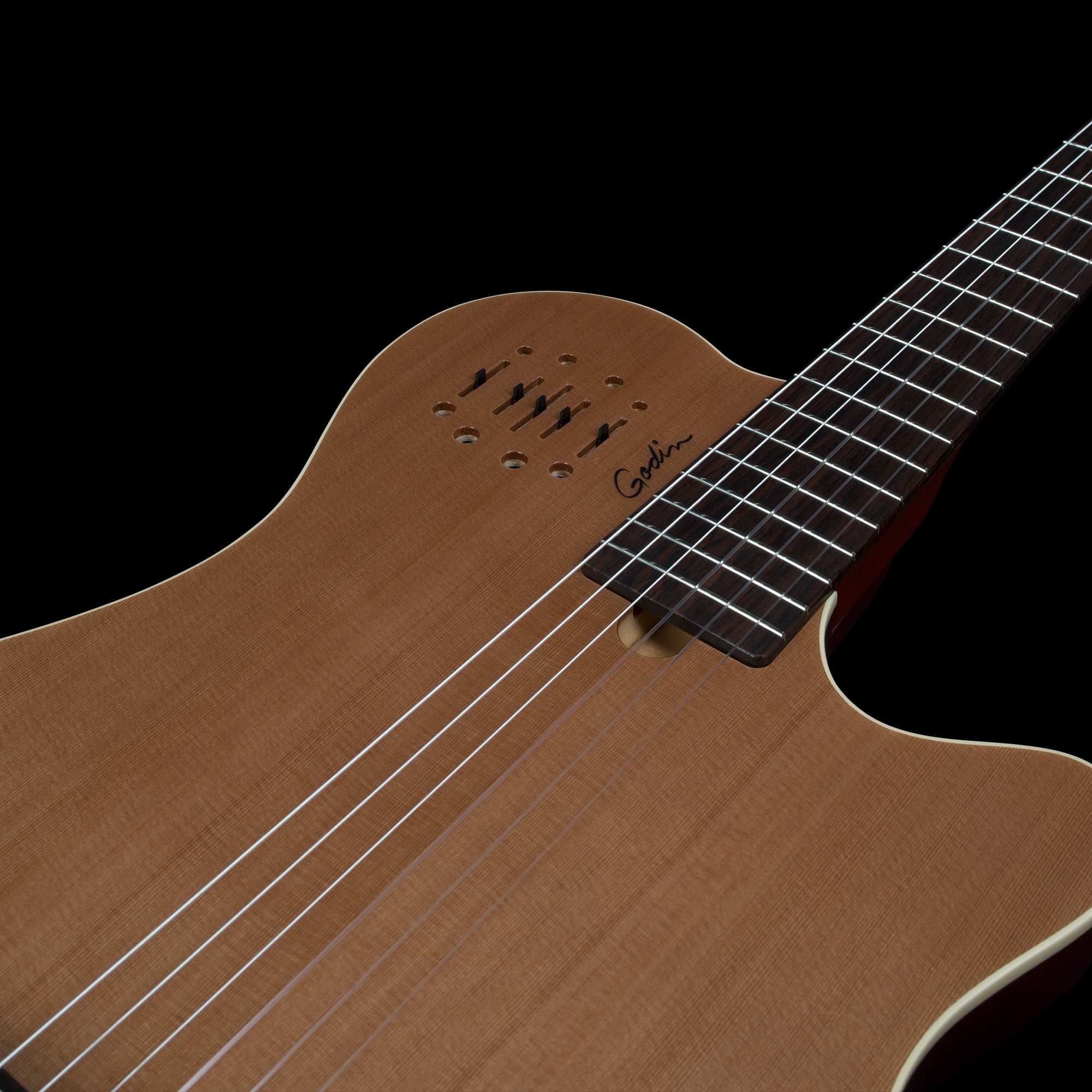 Godin Multiac Grand Concert Encore Natural SG Classical Guitar w/Bag