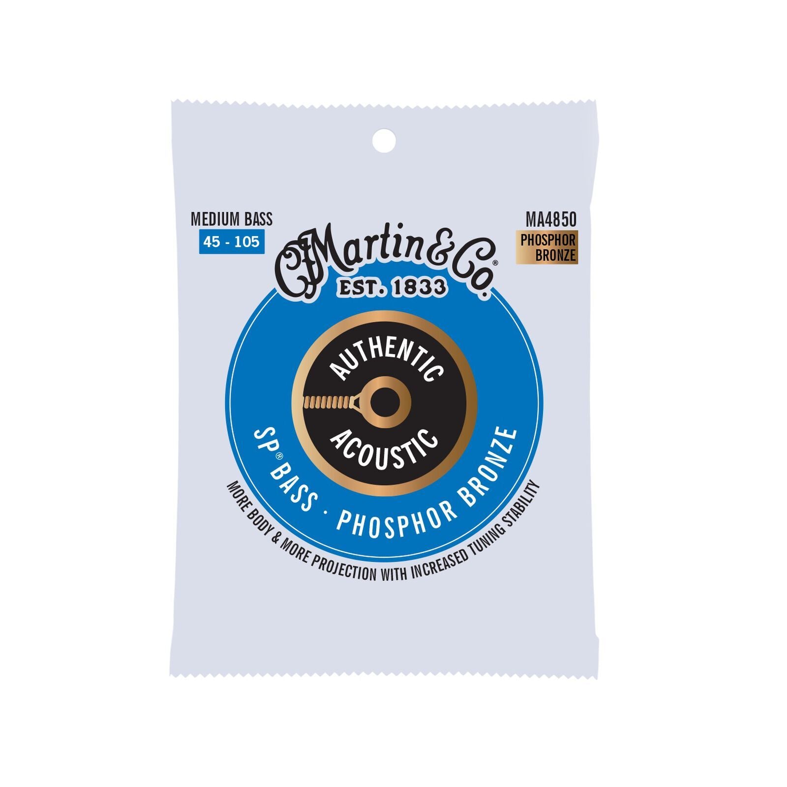 Martin MA4850 Acoustic Bass Strings Phosphor Bronze 45-105