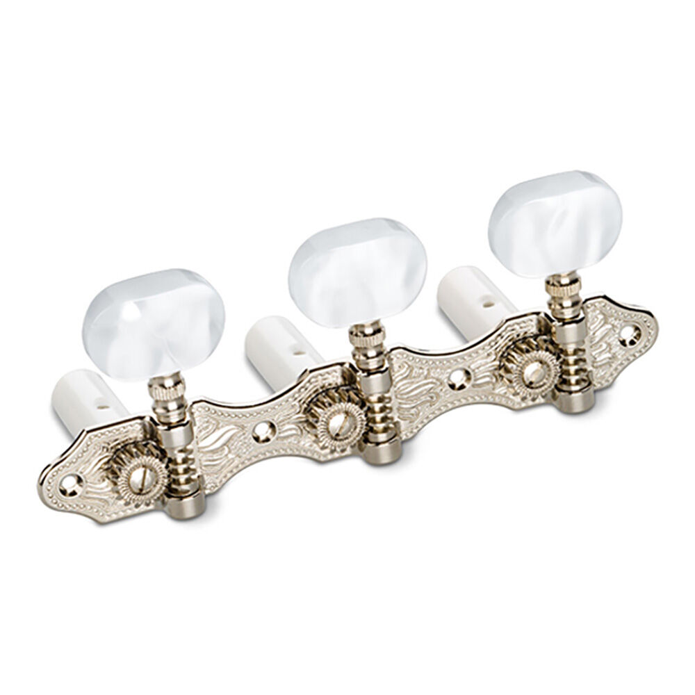 Schaller Machines Classical Hauser Nickel HNi1 w/Pearl White Rollers