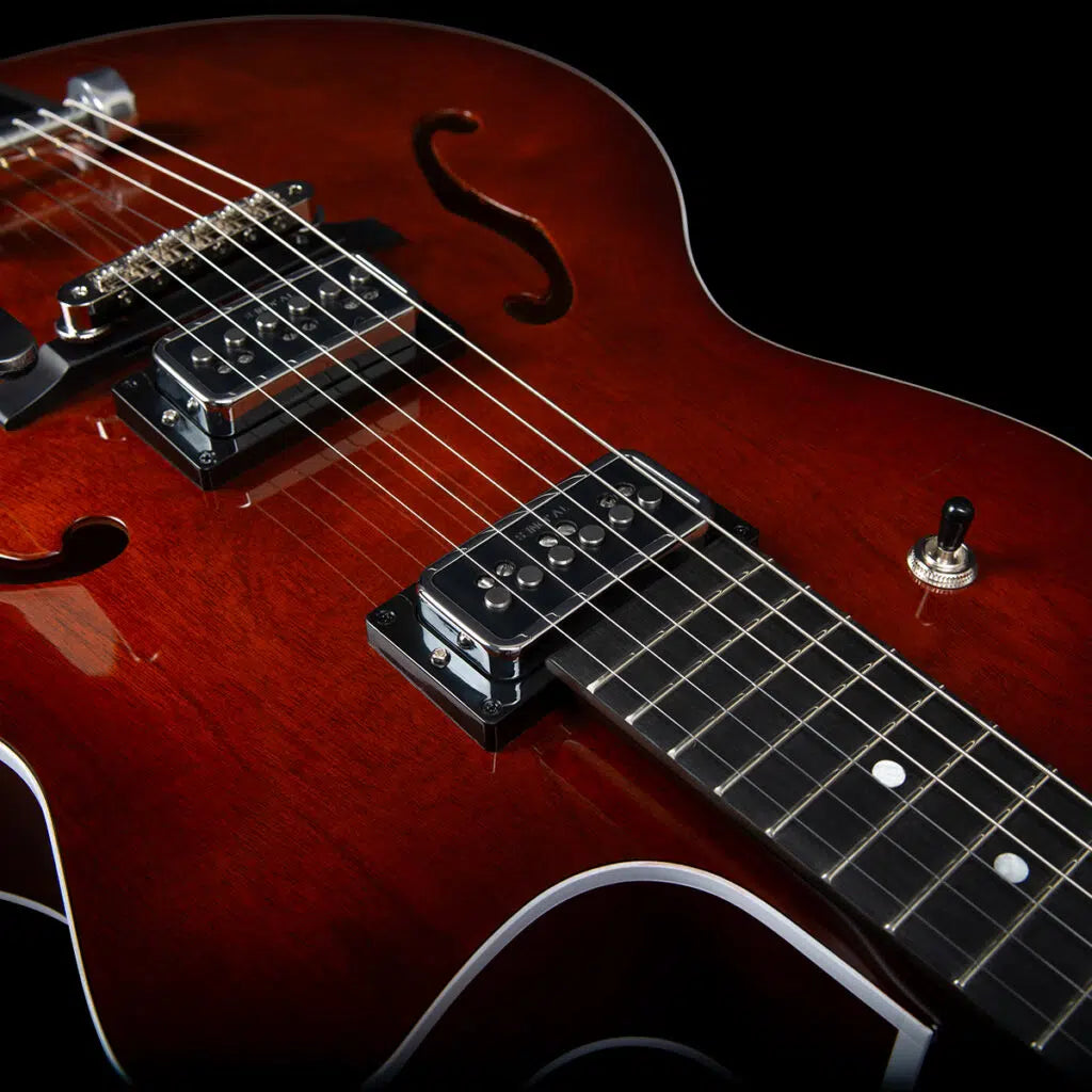 Godin 5th Ave Uptown T-Armond Havana Burst Archtop Electric Guitar w/Bag