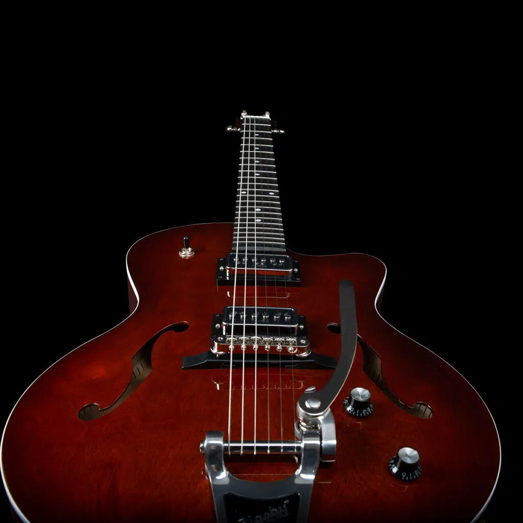 Godin 5th Ave Uptown T-Armond Havana Burst Archtop Electric Guitar w/Bag