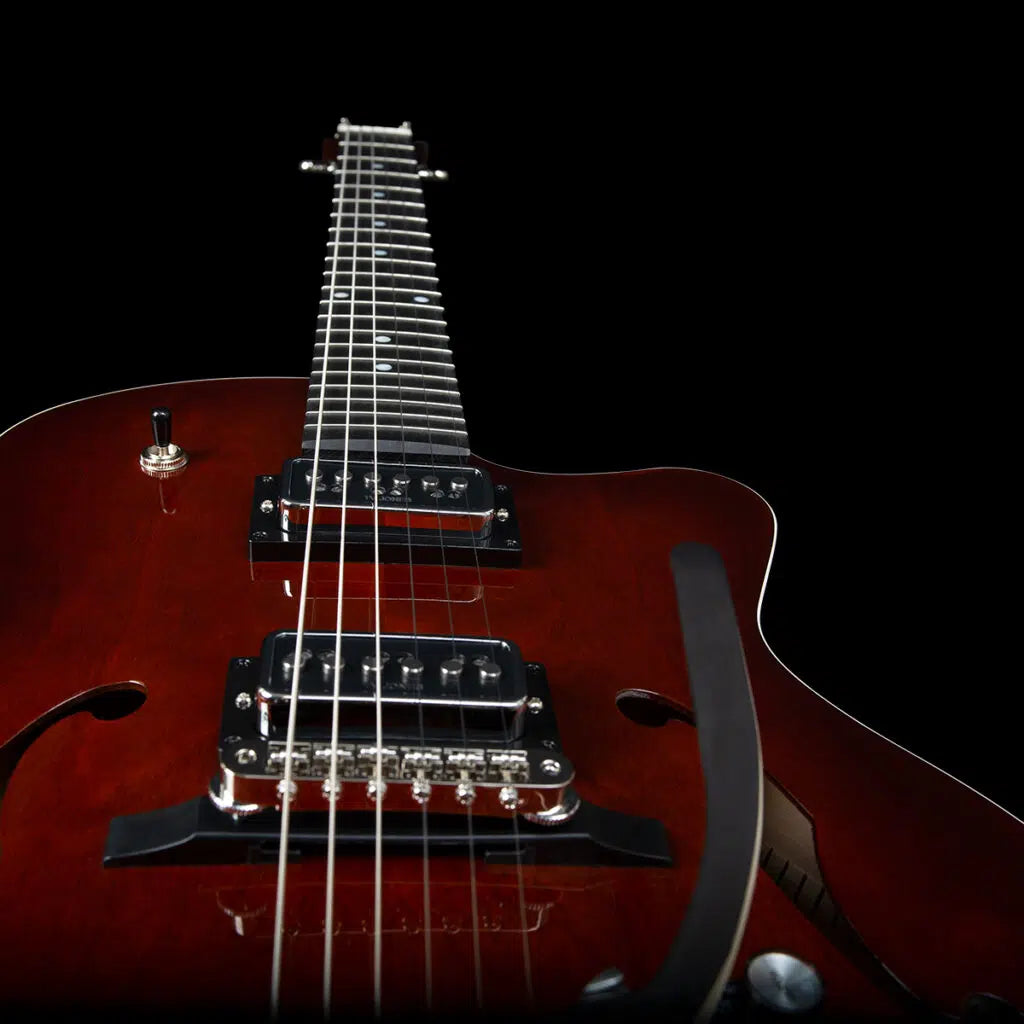 Godin 5th Ave Uptown T-Armond Havana Burst Archtop Electric Guitar w/Bag