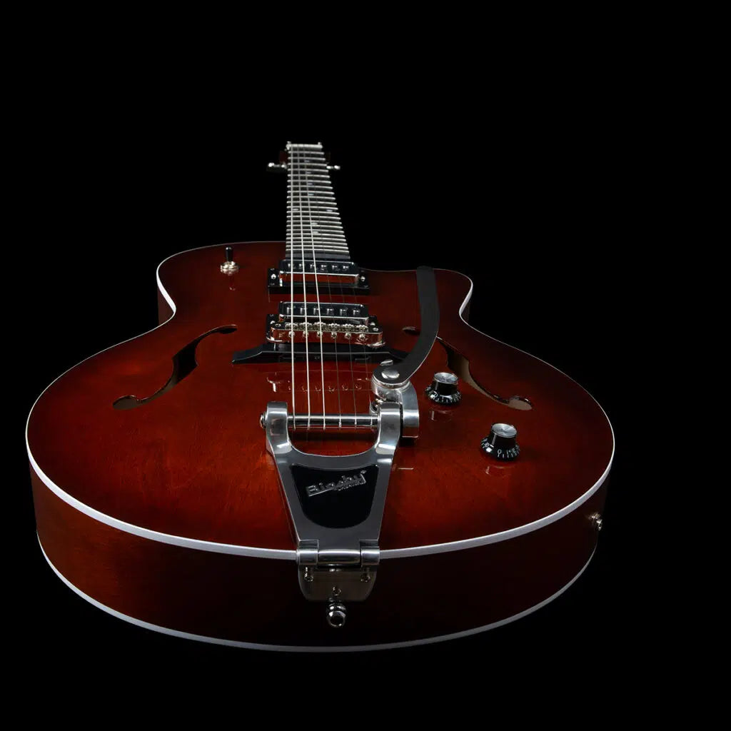 Godin 5th Ave Uptown T-Armond Havana Burst Archtop Electric Guitar w/Bag