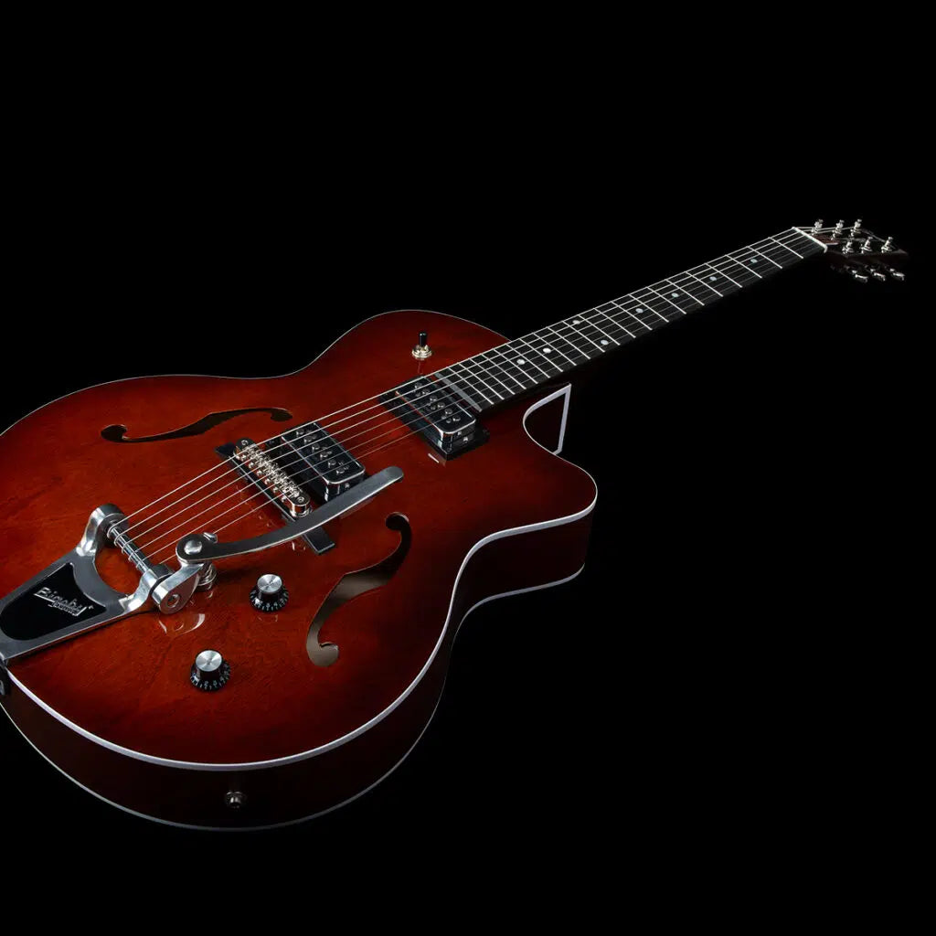 Godin 5th Ave Uptown T-Armond Havana Burst Archtop Electric Guitar w/Bag