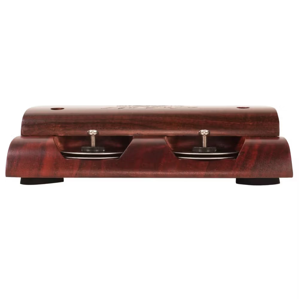 Wild Dog Red Belly Black Stomp Box w/Jingles - Figured Red Gum