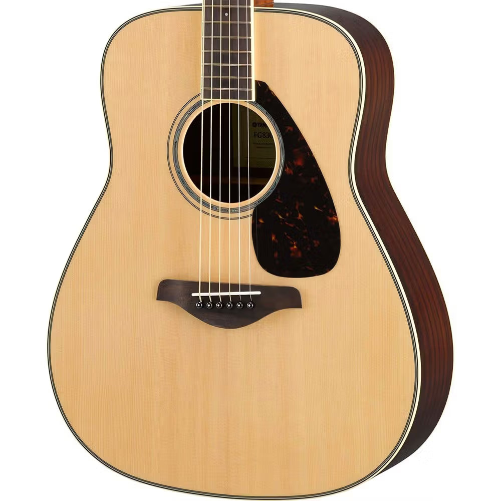 Yamaha FG830 Acoustic Guitar w/Solid Spruce Top Natural