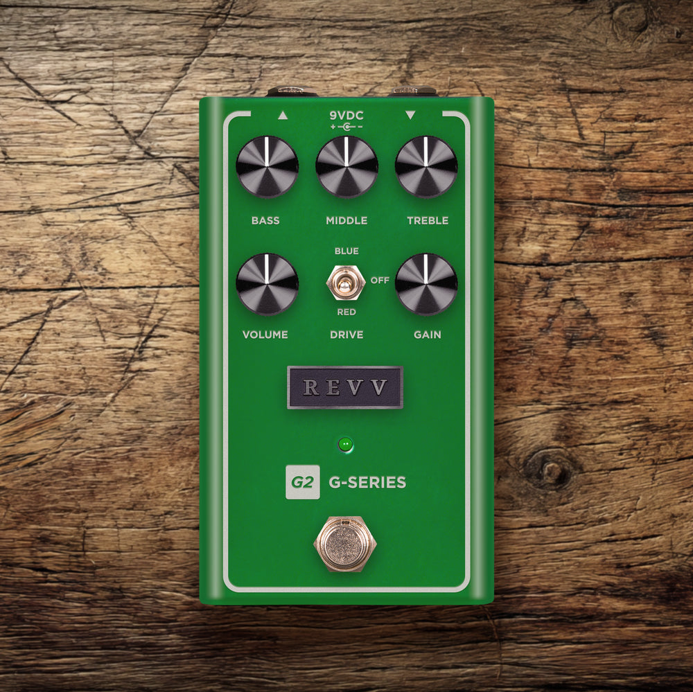 REVV G2 v2 Green Channel Transparent Overdrive Pedal