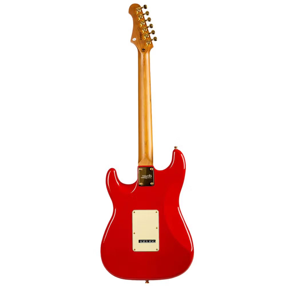 Jet JS-380-RD-G SSS, Roasted Maple, Rosewood Fingerboard, Red Gold Hardware Electric Guitar