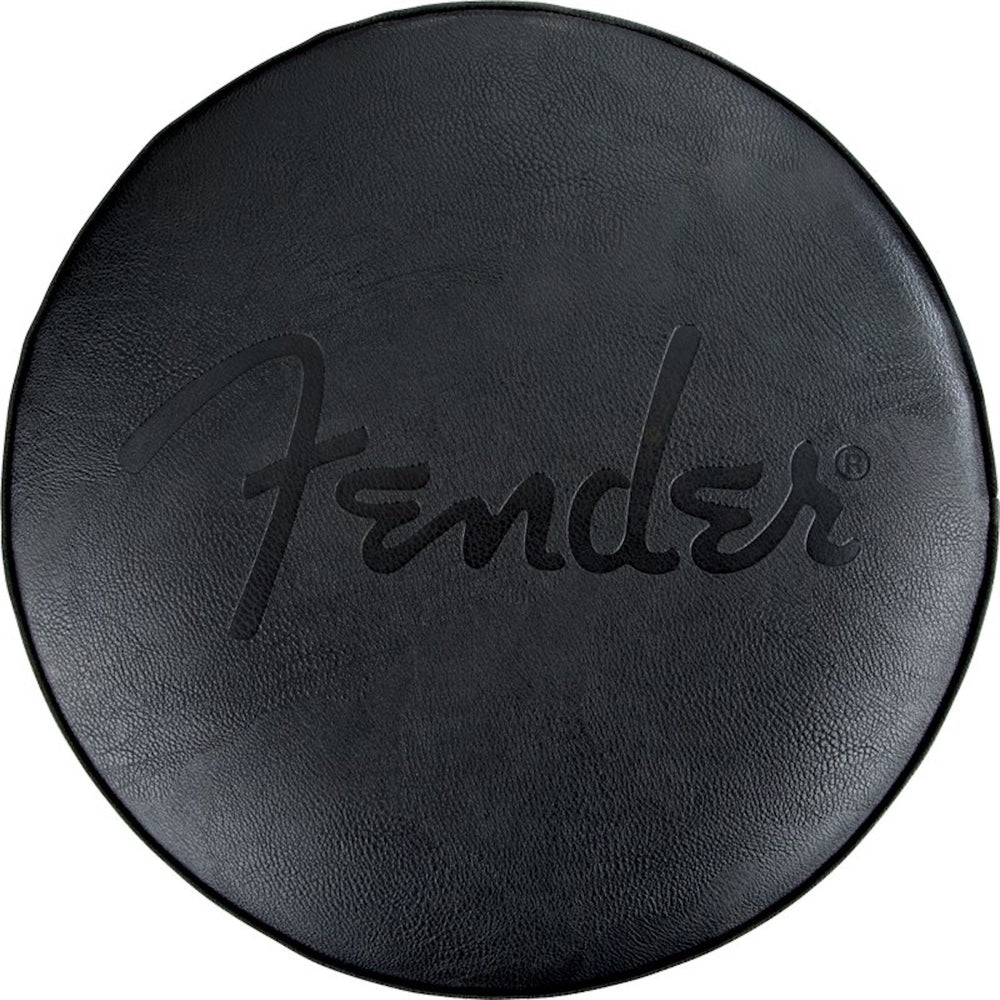 Fender® Embossed Black Logo Bar Stool, Black/Black, 24"