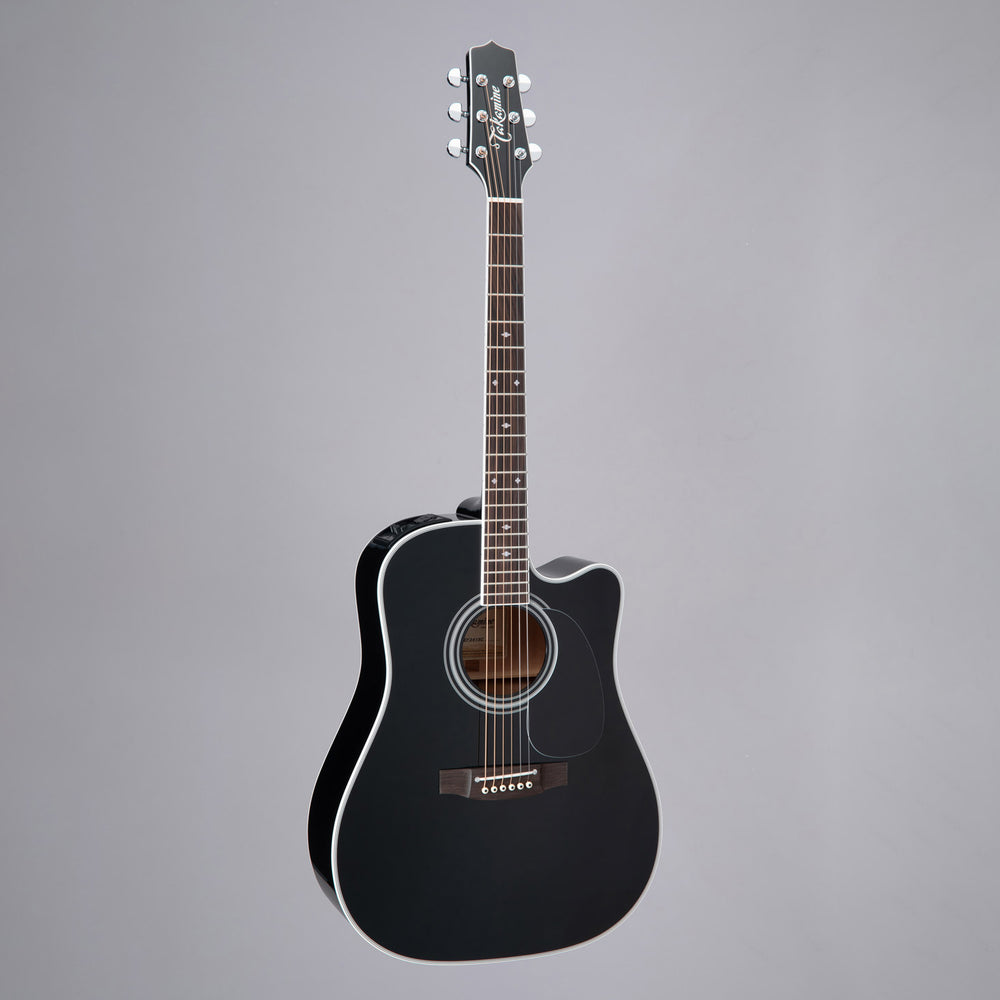 Takamine EF341SC Dreadnought Acoustic Electric Guitar Black
