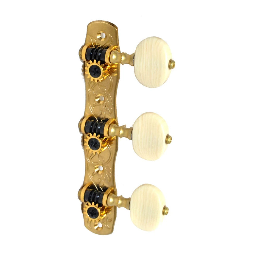 Gotoh 35G18002M Classical Brass Machine Head Set Ivoroid Button