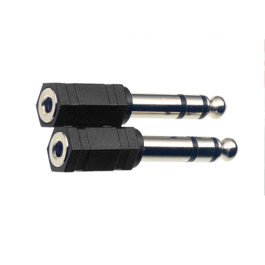 Stagg Female Stereo 3.5mm Mini Jack / Male Stereo 6.35mm Adaptor 2 x Pack