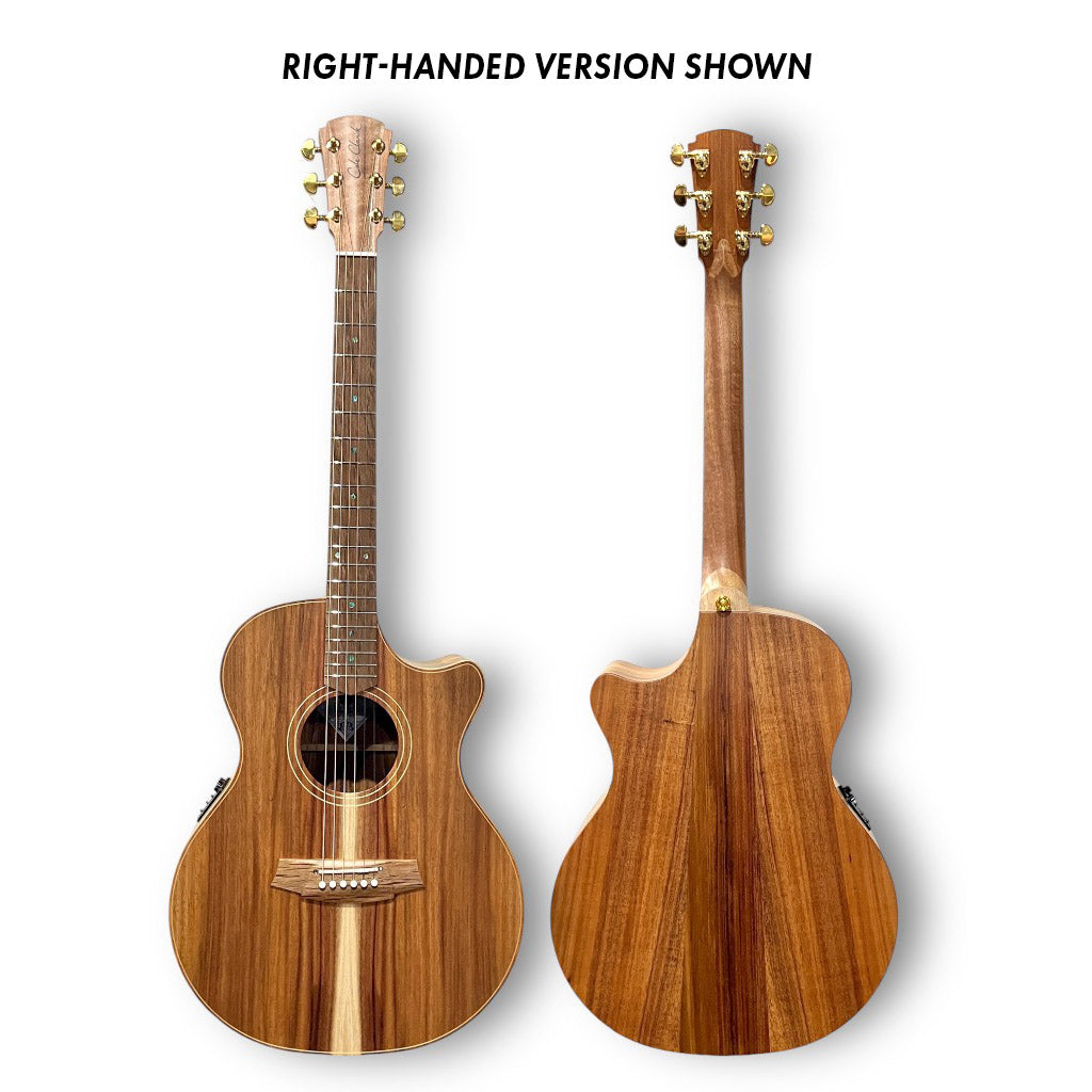 Cole Clark AN2EC-LH-BLBLR Angel 2 All Blackwood Left Hand