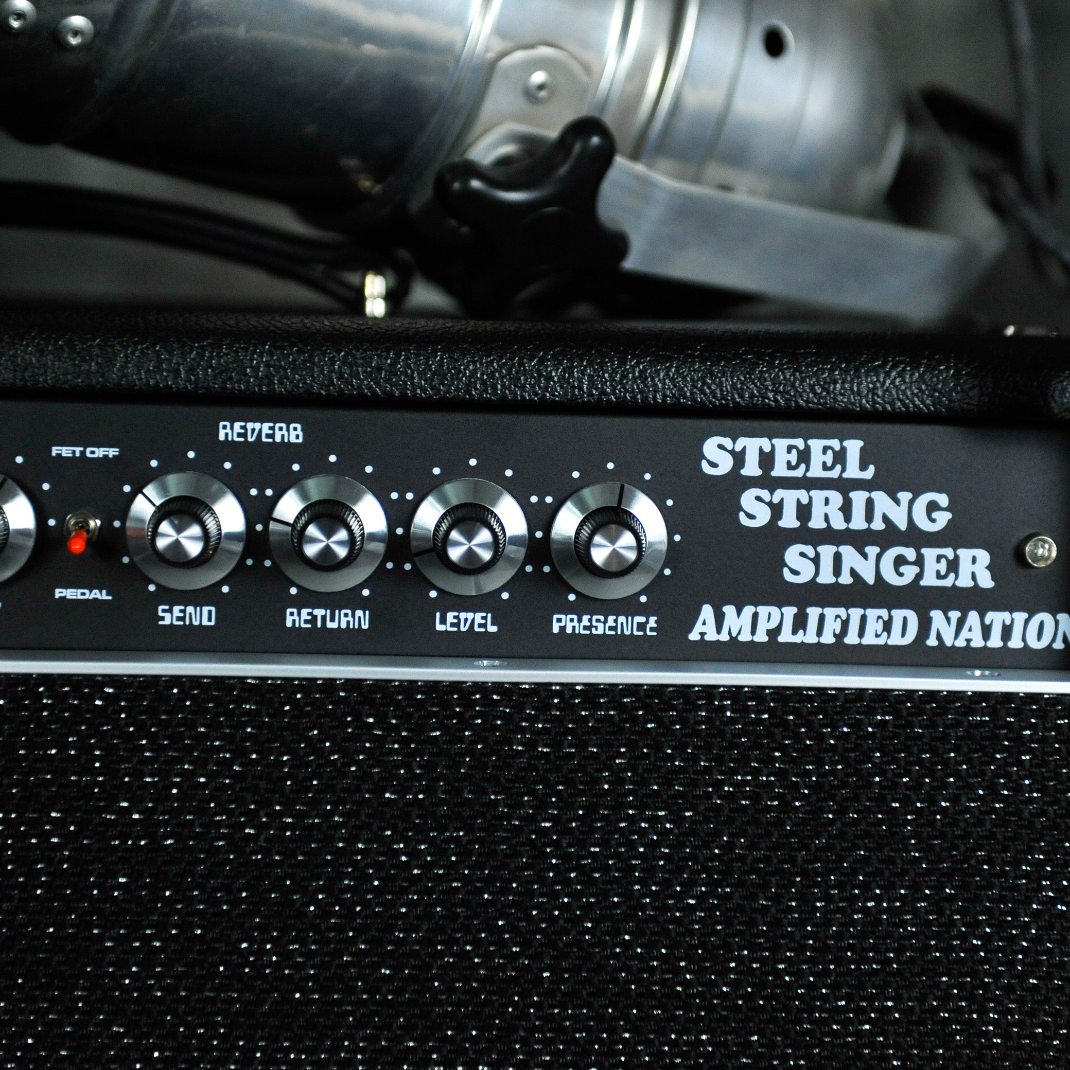 Amplified Nation Steel String Singer Head (Six String Sustain) 50W Black Tolex / Black Sparkle Grill