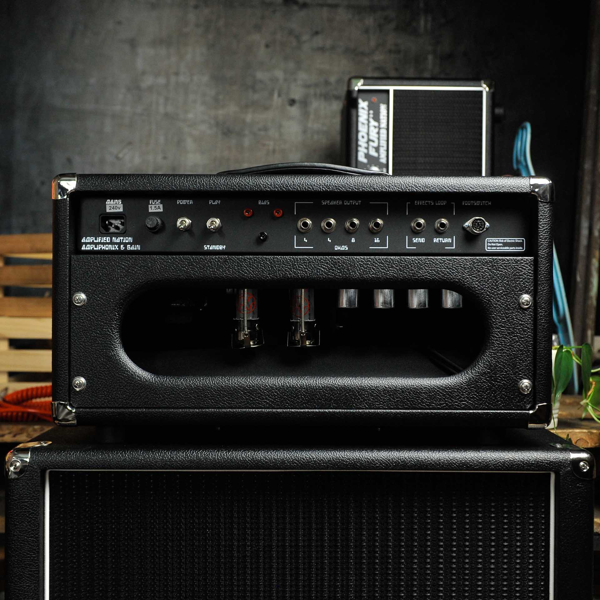 Amplified Nation Ampliphonix and Gain 50w Head Black Tolex