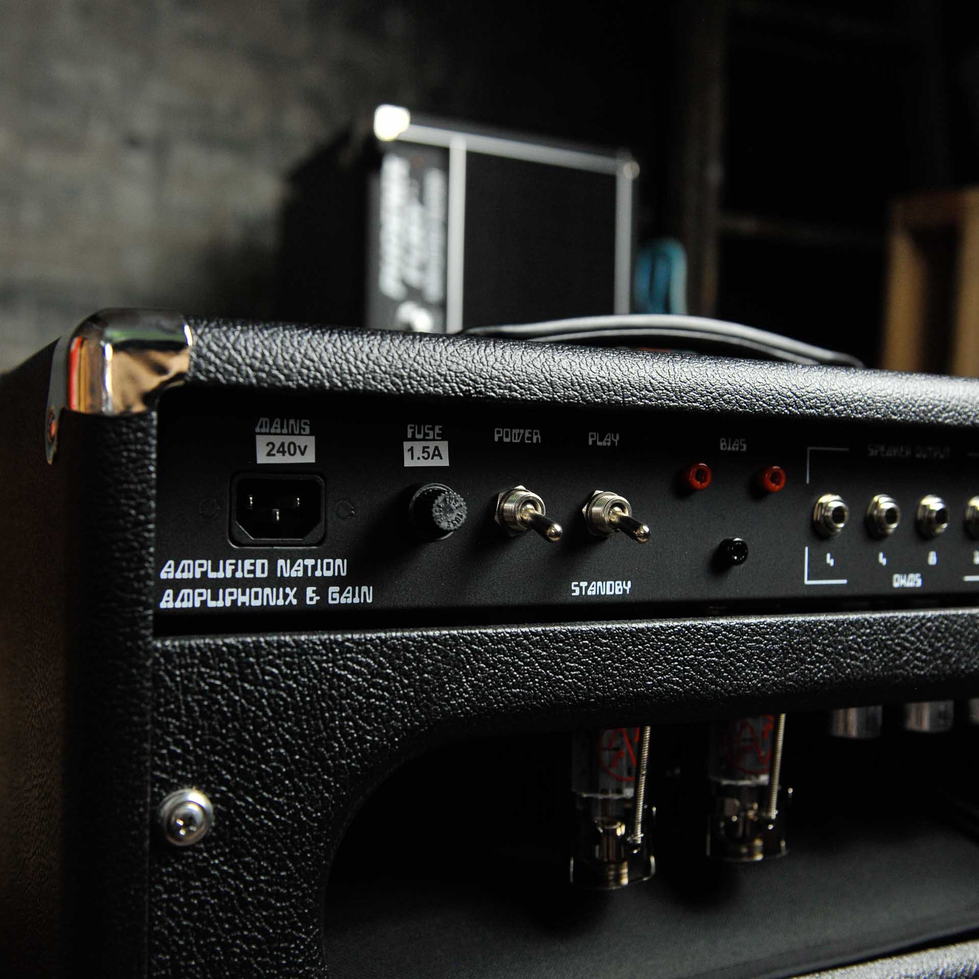 Amplified Nation Ampliphonix and Gain 50w Head Black Tolex