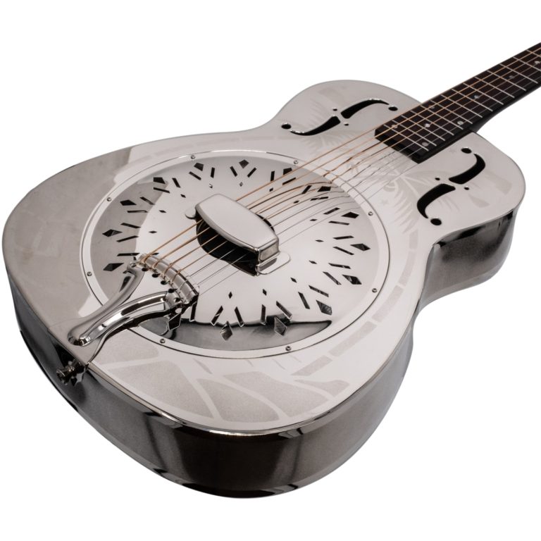 Bourbon Street BSR-1CN-HW Resonator Style O Hawaiian Pattern w/Case