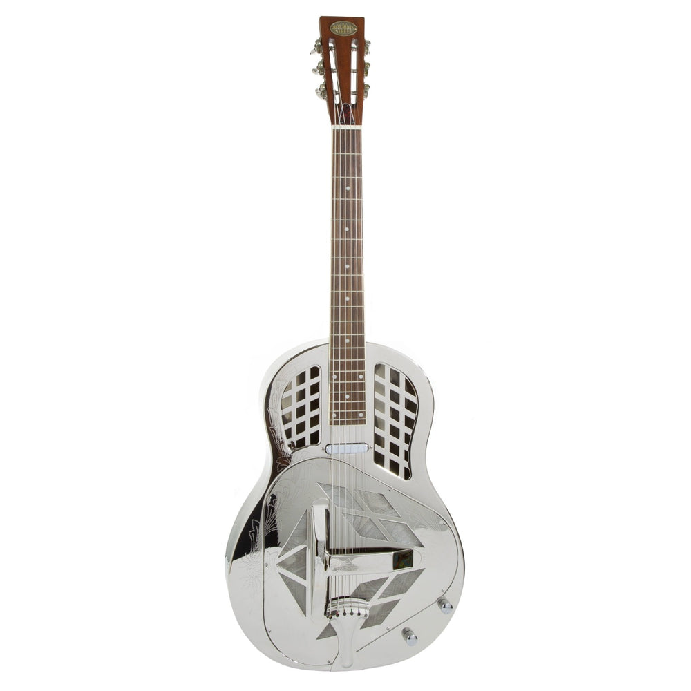 Bourbon Street BSR-3C-N-EN Tricone Nickel Engraved  w/Case