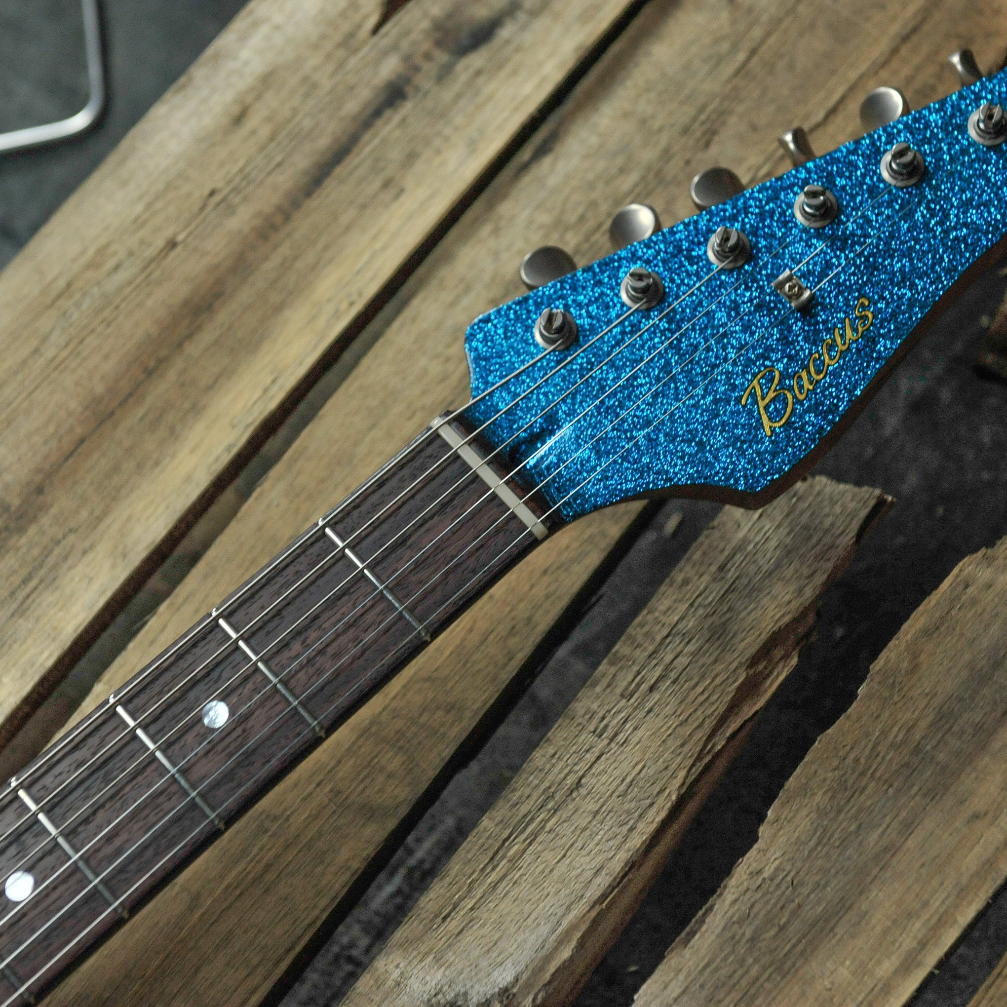 Seth Baccus Argonaut Custom Double Bound Blue Sparkle.