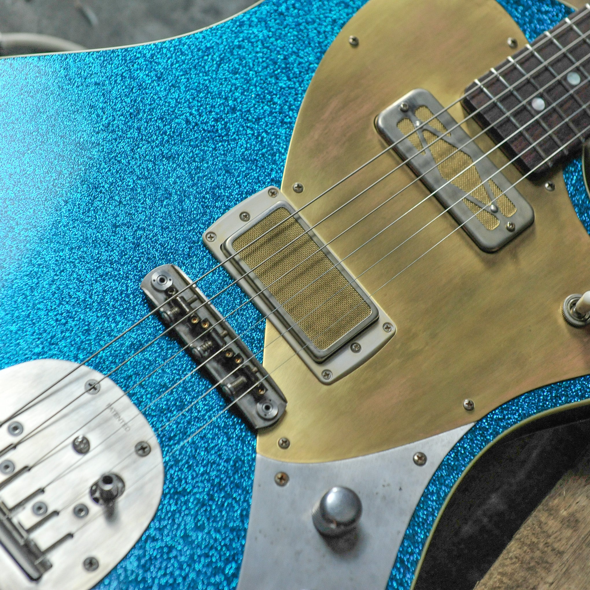 Seth Baccus Argonaut Custom Double Bound Blue Sparkle.