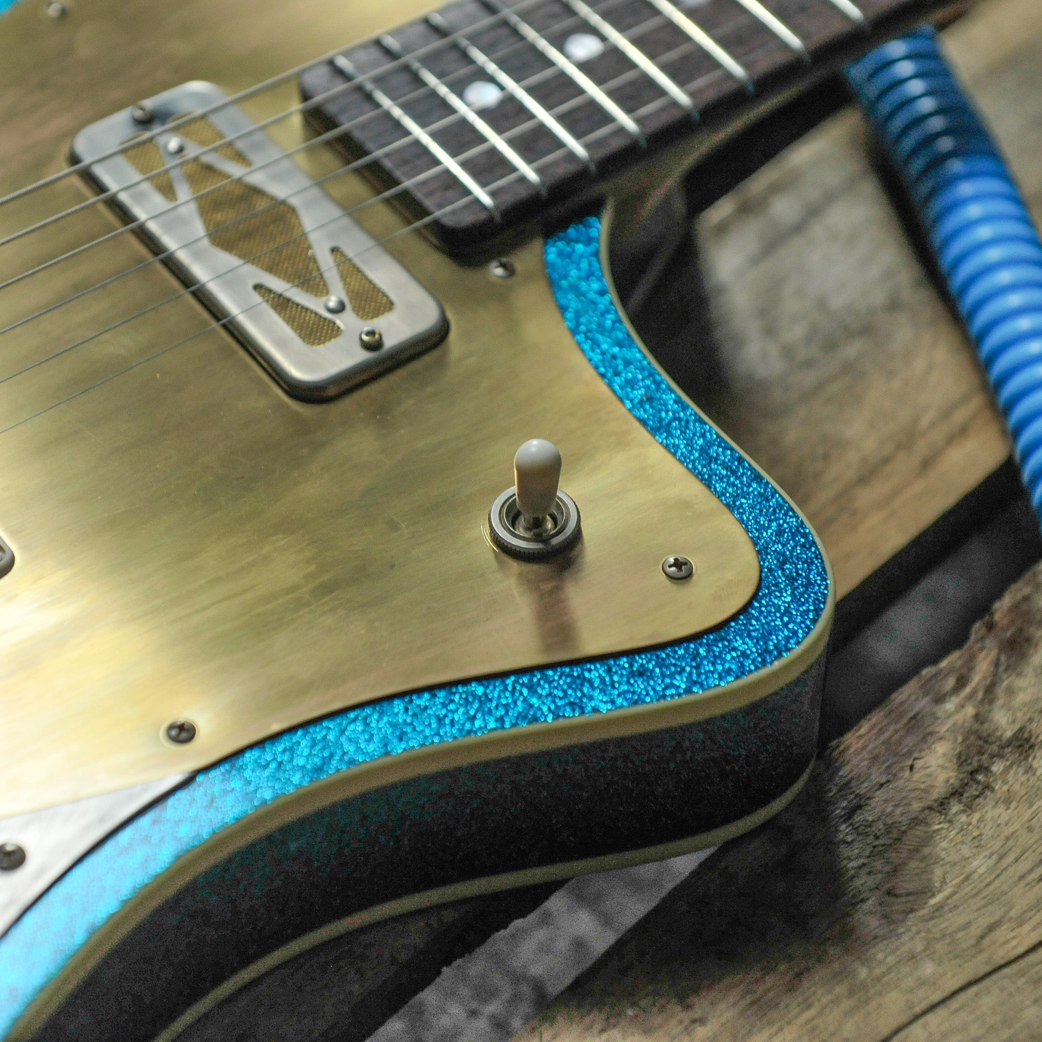 Seth Baccus Argonaut Custom Double Bound Blue Sparkle.