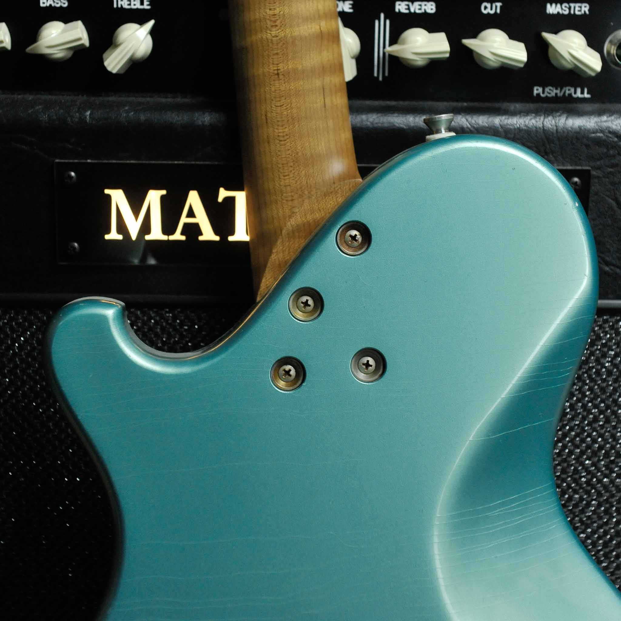 Seth Baccus Shoreline JM HH Maple/ Aged Ocean Jade Metallic, Gold Foil Pickups