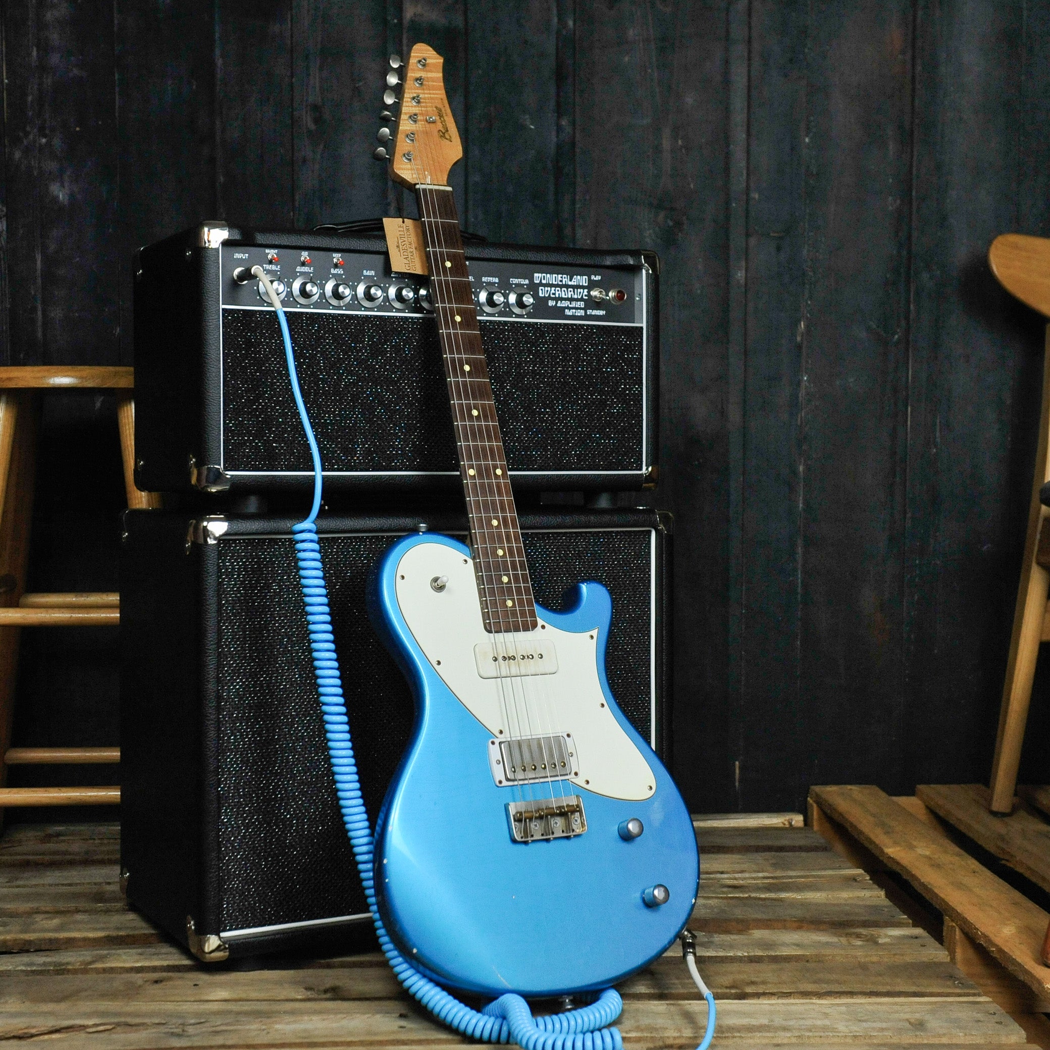 Seth Baccus Shoreline JM-H90 Aged Lake Placid Blue RW Neck, Parchment ...