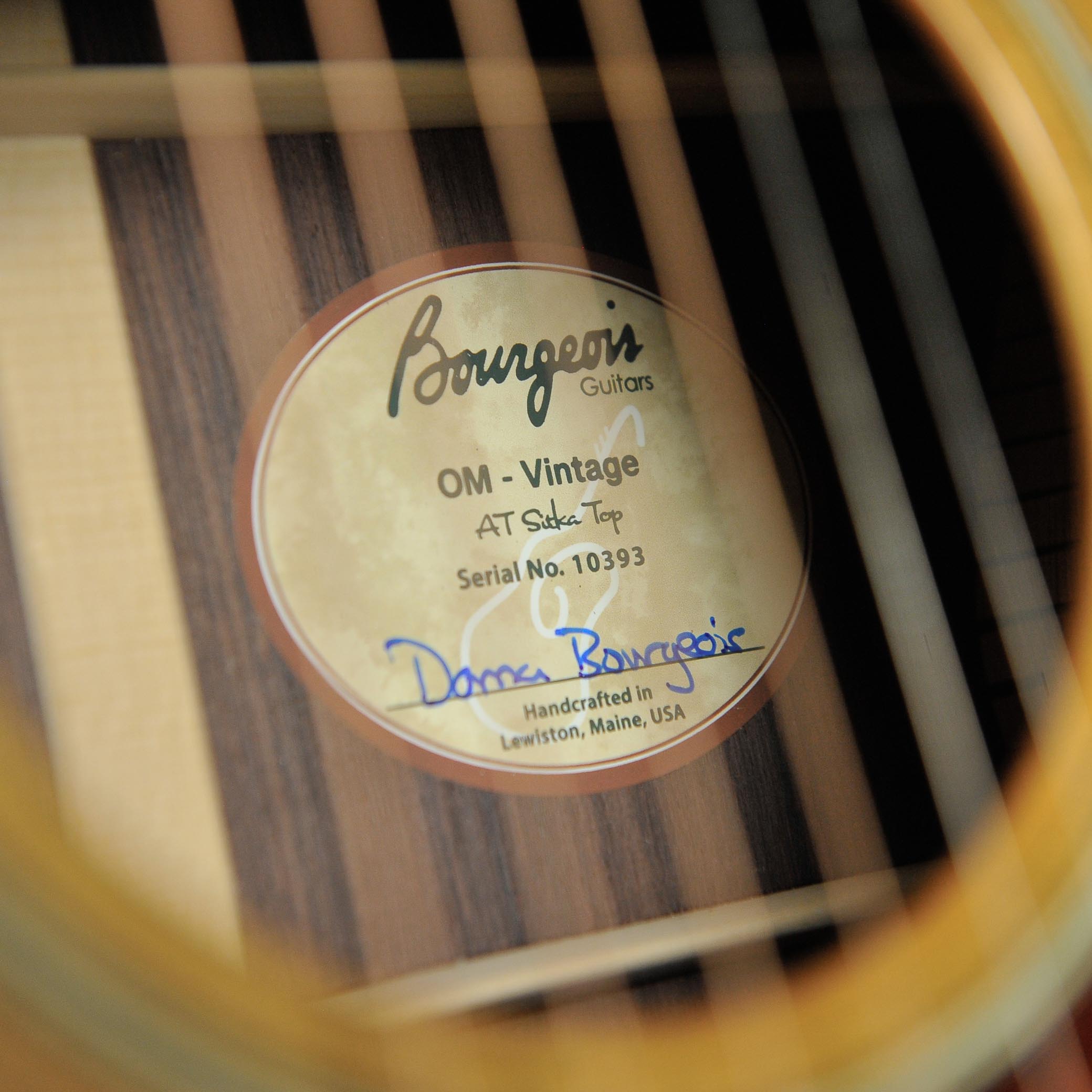 Bourgeois Professional Series Vintage OM Rosewood s#10393