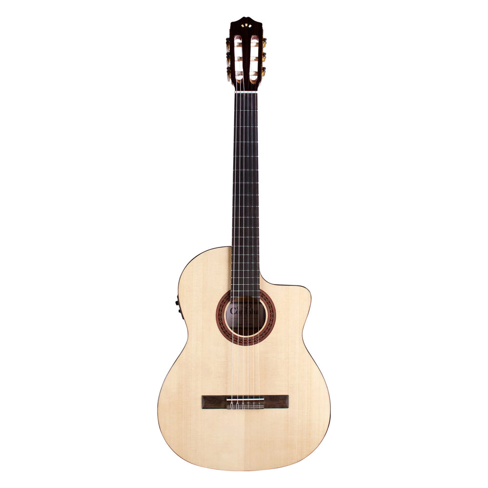 Cordoba C5-CET LTD  Thinline Spalted Maple Classical Electric w/Bag