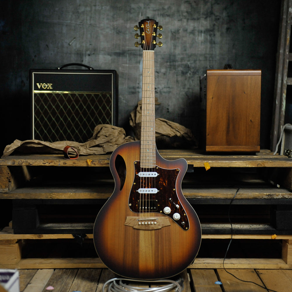Cole Clark CCTL2EC-BLBL-HSS-SU True Hybrid Thinline HSS Sunburst