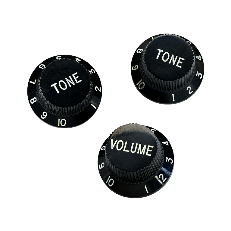 DiMarzio DM2111BK Strat Control Knob Set - Black