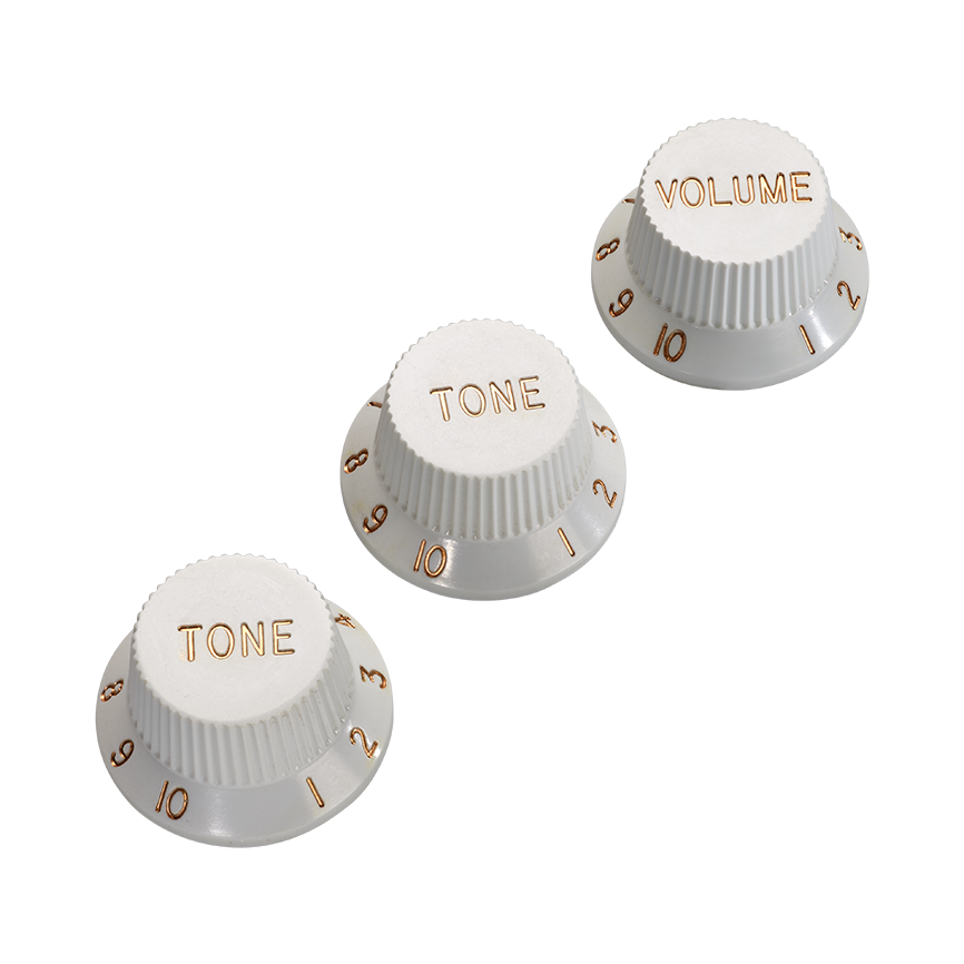 DiMarzio DM2111W Strat Control Knob Set - White
