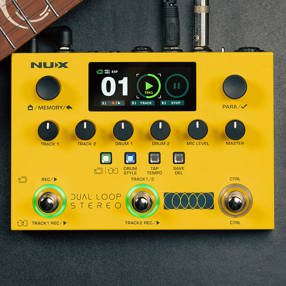 NUX Dual Loop Stereo Pedal with Drum Loops