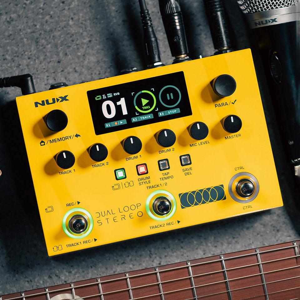 NUX Dual Loop Stereo Pedal with Drum Loops