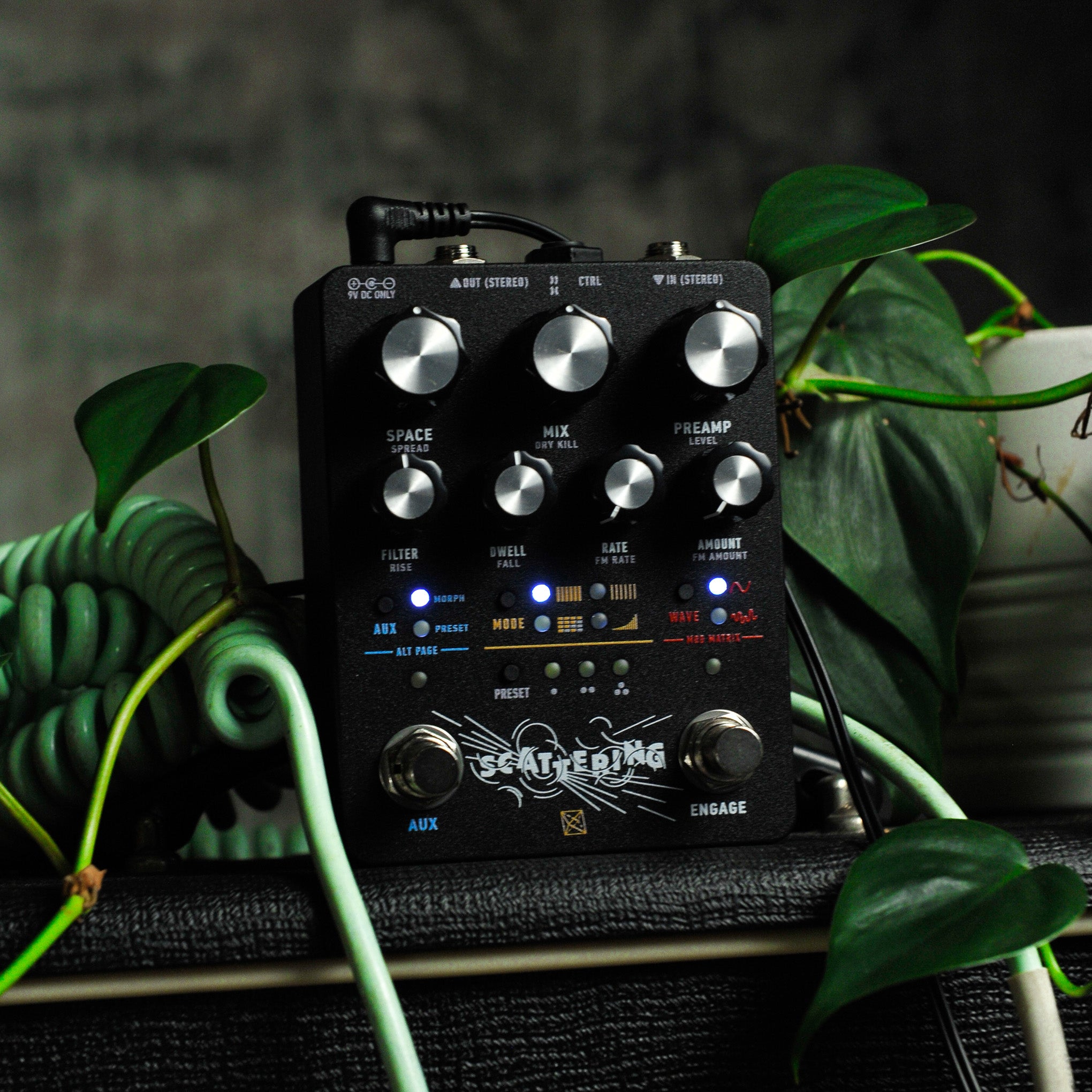 Electronic Audio Experiments Scattering Stereo Spatial Reverb Pedal