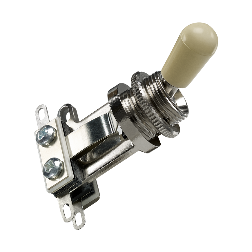 DiMarzio EP1102 Switchcraft Straight Short Body 3-Way Toggle Cream Knob