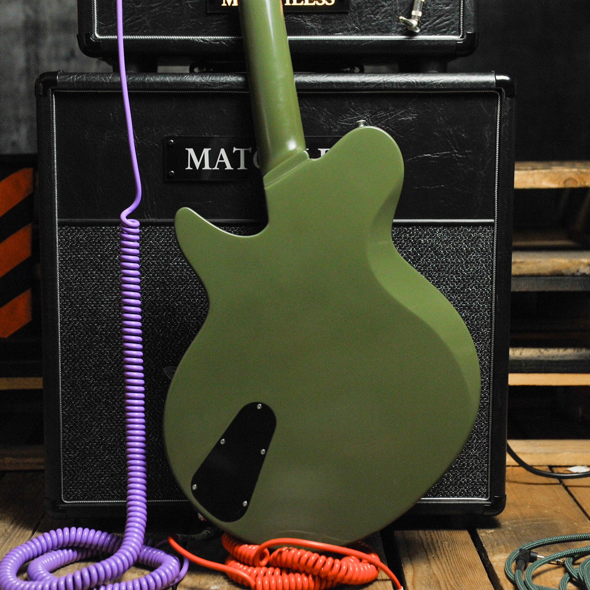 Eastman Juliet/TV Limited Edition Electric Guitar - Olive Drab w/Bag