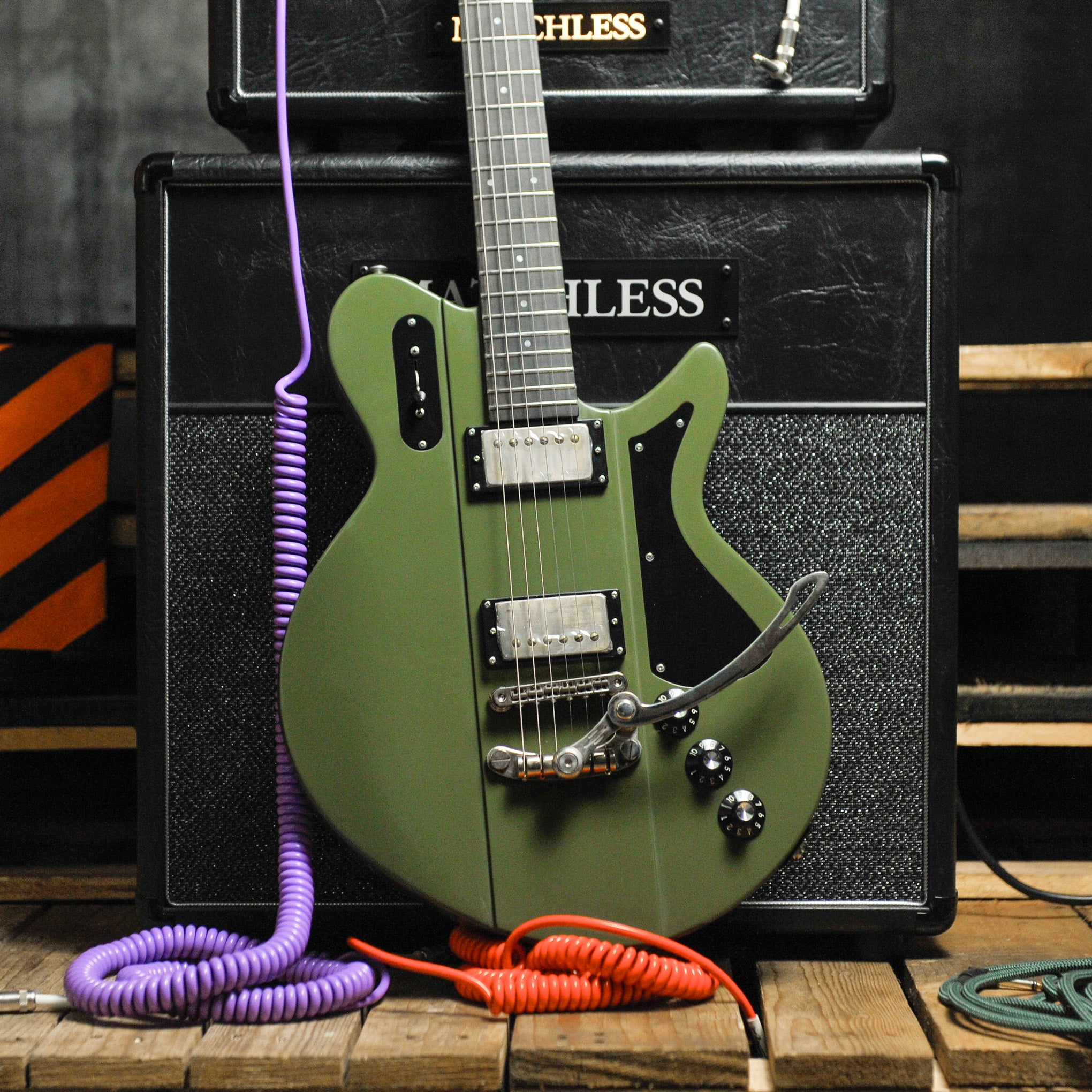 Eastman Juliet/TV Limited Edition Electric Guitar - Olive Drab w/Bag
